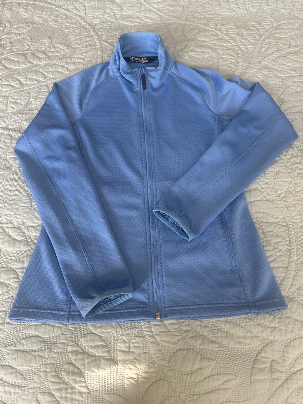 Helly Hansen Women’s Light Blue Full-Zip Teddy Jacket